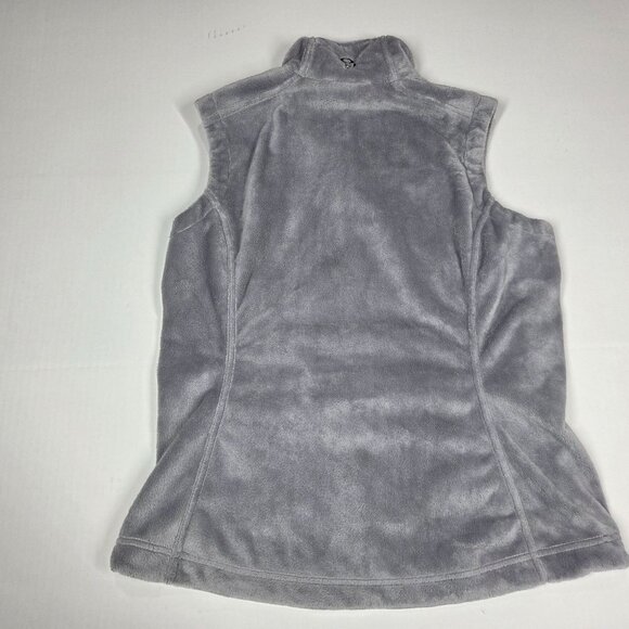Mountain Hardwear Vest Womens Small Gray Classic Pyxis Fleece Furry Soft Zip Up - Picture 5 of 10